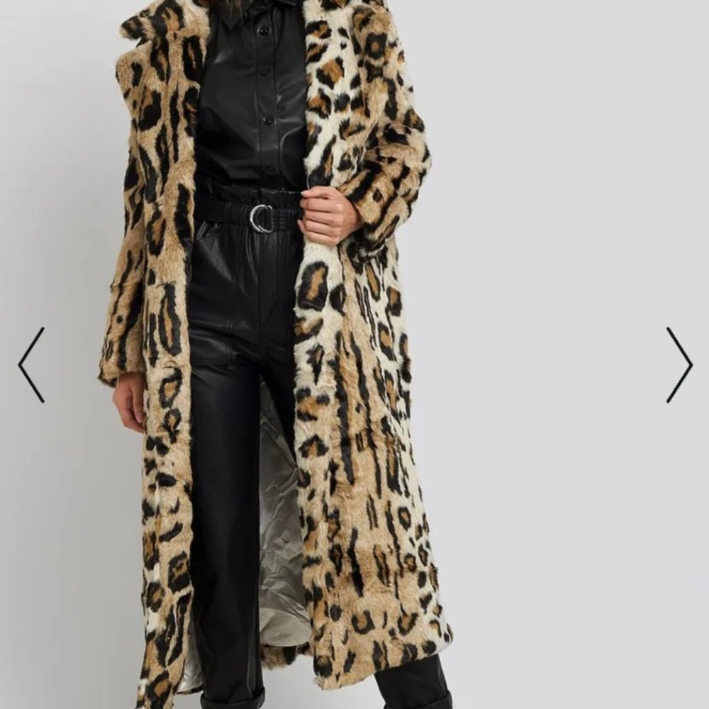 Brand new w/ tags NA-KD Leopard Coat